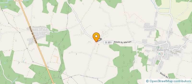 localisation de l'entreprise EARL LACOUTURE  BASCONS