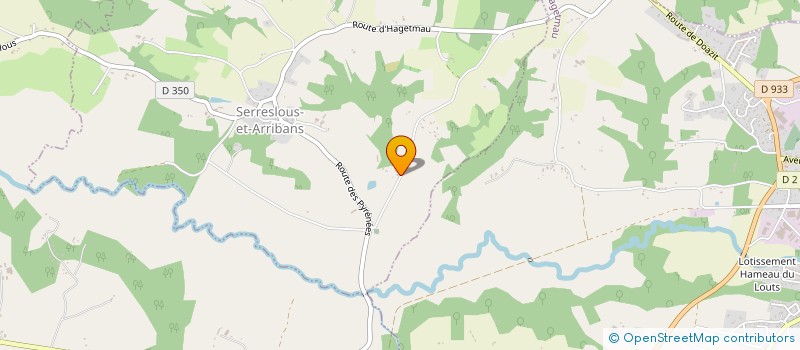 localisation de l'entreprise EARL LAFARGUE A LACOUTURE  SERRESLOUS-ET-ARRIBANS