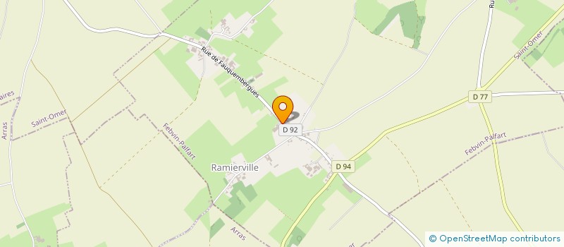 localisation de l'entreprise EARL LAGACHE à FEBVIN-PALFART