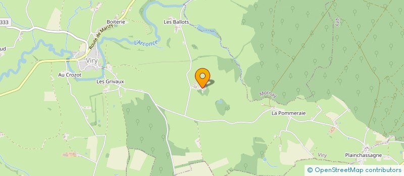 localisation de l'entreprise EARL LAGROST JOHANN  VIRY