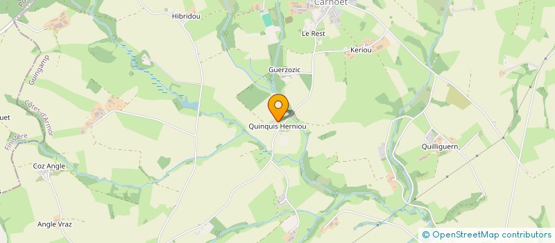 localisation de l'entreprise EARL LAIT DE TREFLES à BULAT-PESTIVIEN