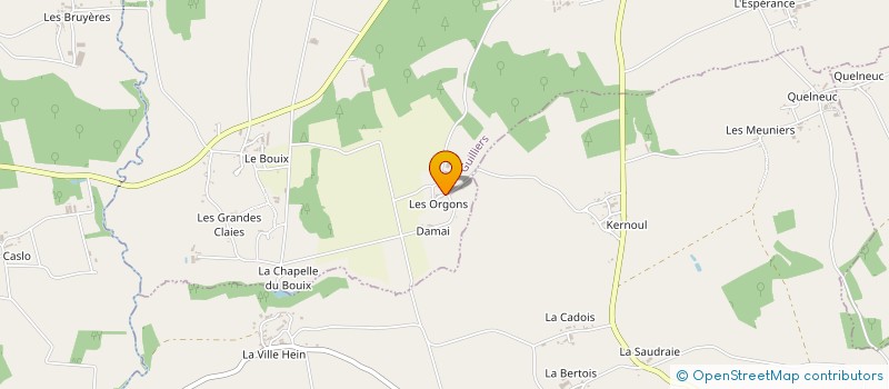 localisation de l'entreprise EARL LAIT ORGONS BIO à GUILLIERS