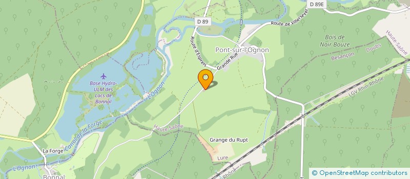 localisation de l'entreprise EARL LAJEANNE à PONT-SUR-L'OGNON