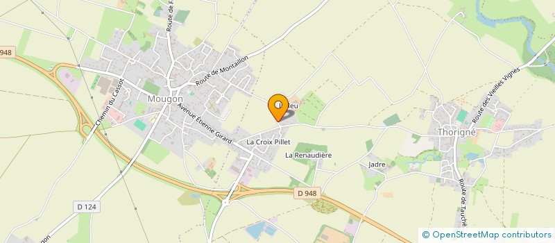 localisation de l'entreprise EARL LALEU à AIGONDIGNE