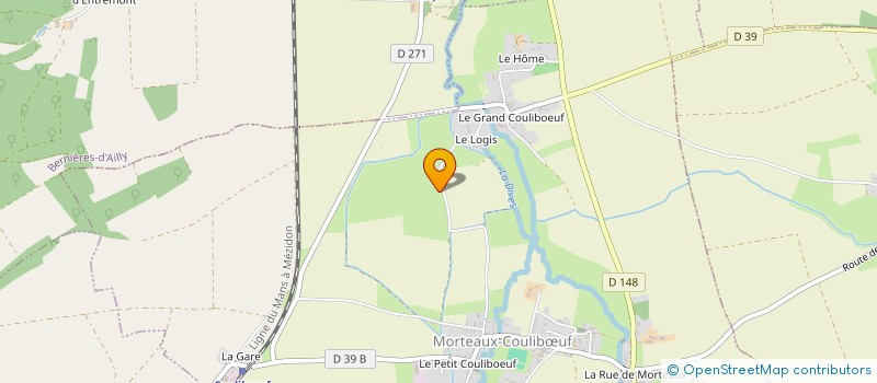 localisation de l'entreprise EARL LALLIER  MORTEAUX-COULIBUF