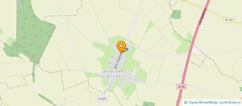 localisation de l'entreprise EARL LALY  LACHAUSSEE-DU-BOIS-D'ECU