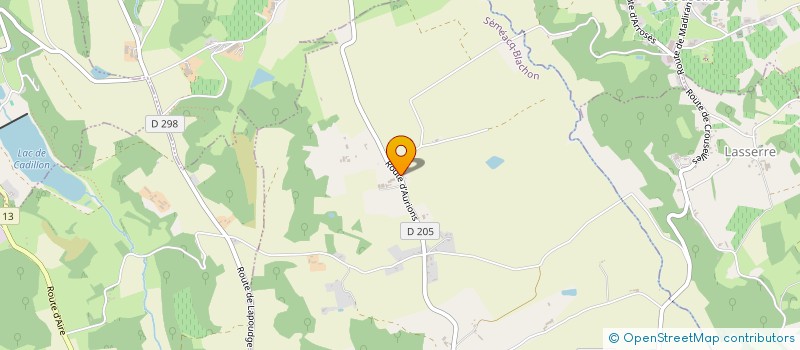 localisation de l'entreprise EARL LAMAYSOUETTE  SEMEACQ-BLACHON