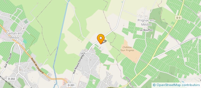 localisation de l'entreprise EARL LAMOLIERE  LESPARRE-MEDOC