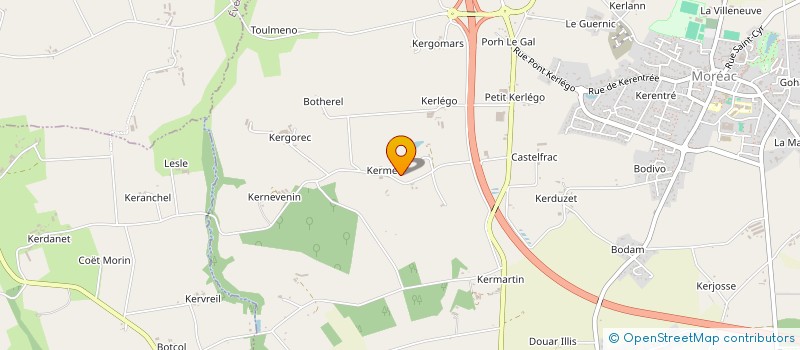 localisation de l'entreprise EARL LAMOUR  MOREAC