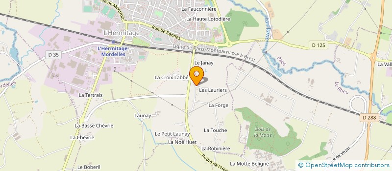 localisation de l'entreprise EARL LAMY FRERES à L'HERMITAGE