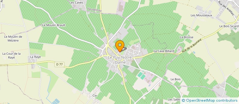 localisation de l'entreprise EARL LANDAIS à LE PUY-NOTRE-DAME