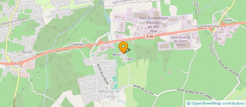 localisation de l'entreprise EARL LANDREAU ET FILS  BEYCHAC-ET-CAILLAU
