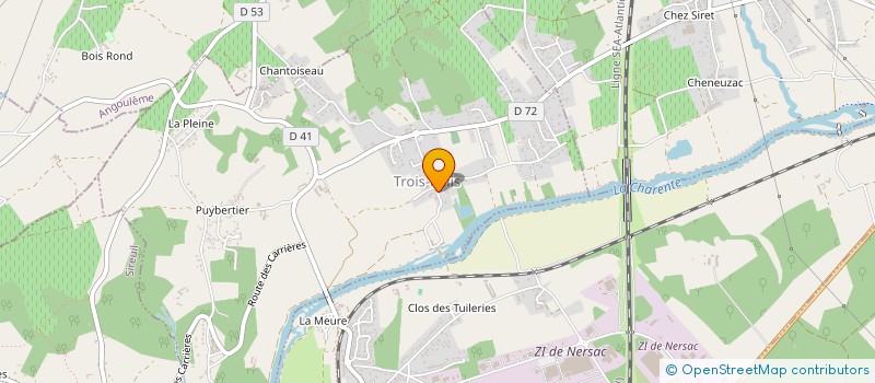 localisation de l'entreprise EARL LANDRIAUD à TROIS-PALIS