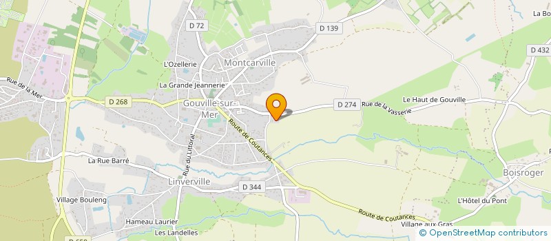localisation de l'entreprise EARL LANDRY à GOUVILLE-SUR-MER