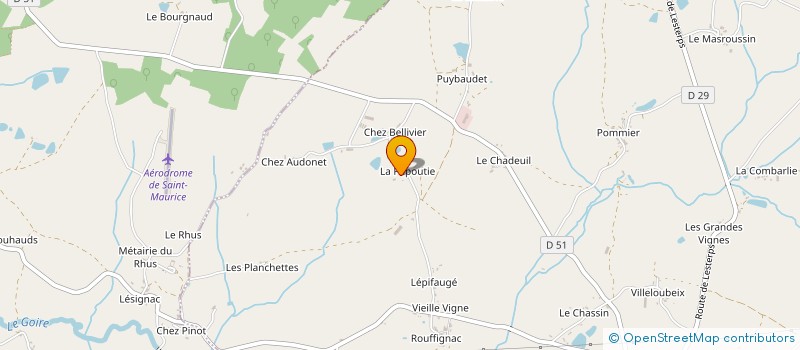 localisation de l'entreprise EARL LANGELIER à SAULGOND