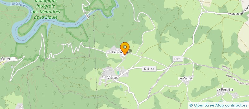 localisation de l'entreprise EARL LANNAREIX  VITRAC