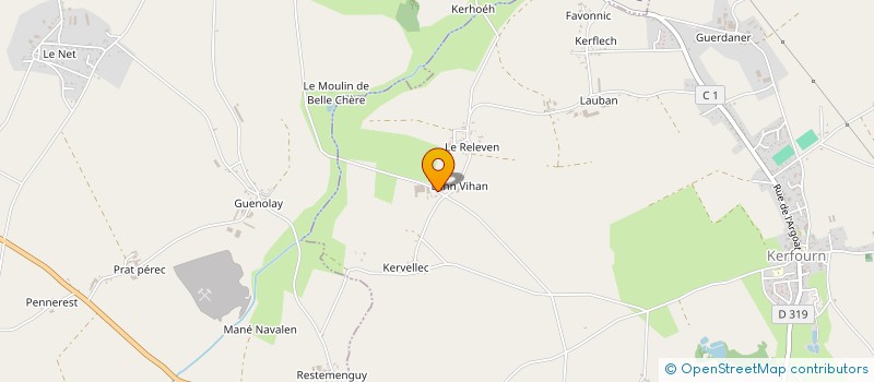 localisation de l'entreprise EARL LANVIHAN à NOYAL-PONTIVY