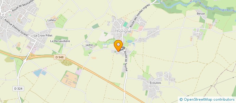 localisation de l'entreprise EARL LAPARLIERE à AIGONDIGNE