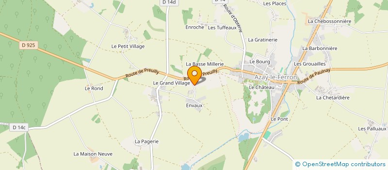localisation de l'entreprise EARL LARDEAU à AZAY-LE-FERRON