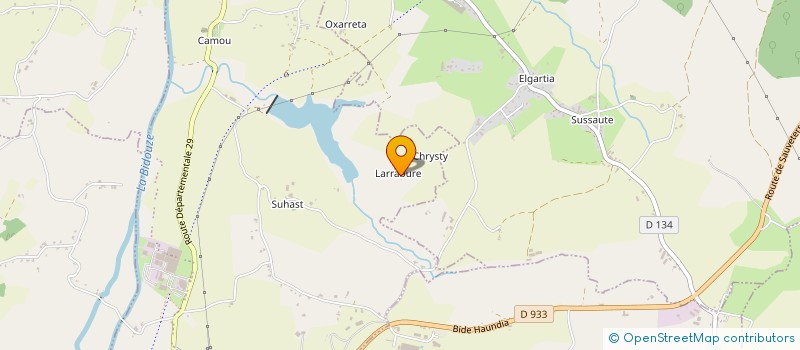 localisation de l'entreprise EARL LARRABURIA  AICIRITS-CAMOU-SUHAST