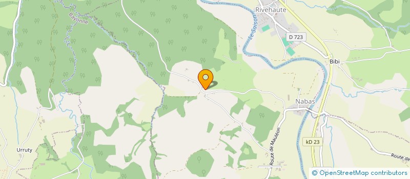 localisation de l'entreprise EARL LARROUDE  NABAS