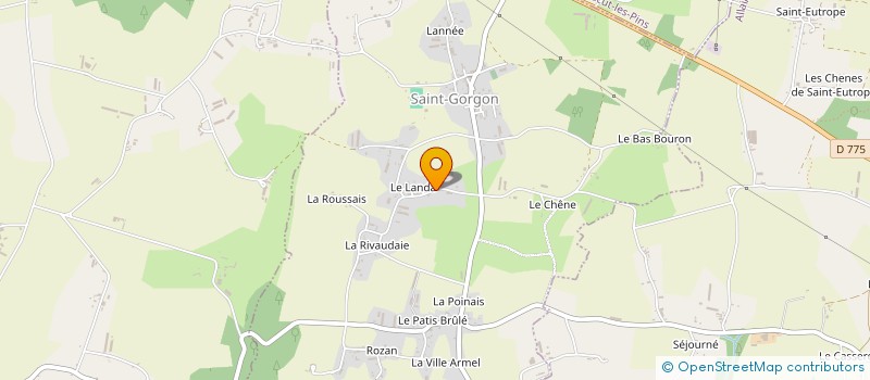 localisation de l'entreprise EARL LARSI à SAINT-GORGON