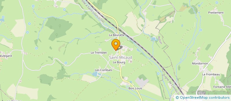 localisation de l'entreprise EARL LARTAUD HUBERT  SAINT-MICAUD