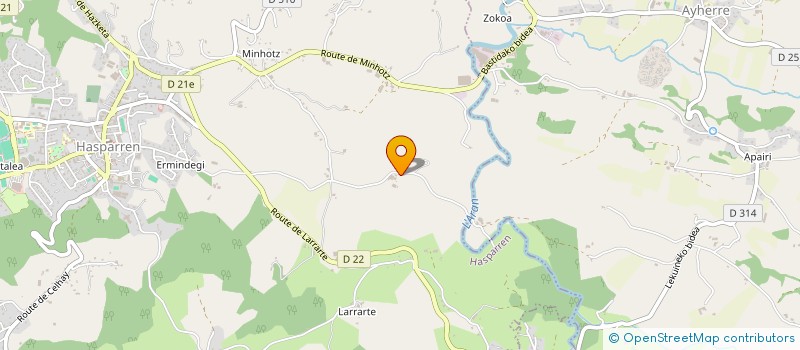 localisation de l'entreprise EARL LARXAL  HASPARREN