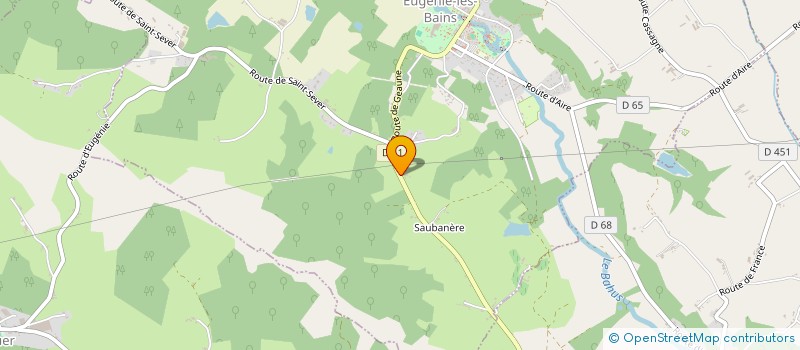 localisation de l'entreprise EARL LASSERENNE JEROME à EUGENIE-LES-BAINS
