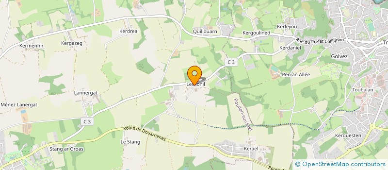 localisation de l'entreprise EARL LASTENNET  POULLAN SUR MER