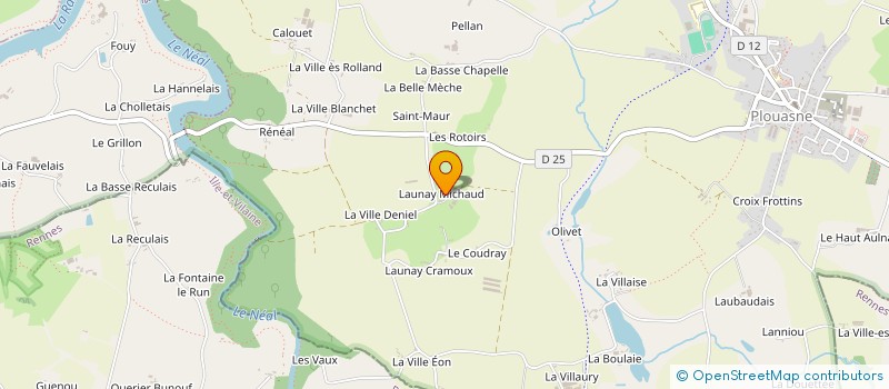 localisation de l'entreprise EARL LAUNAY MICHAUD à PLOUASNE