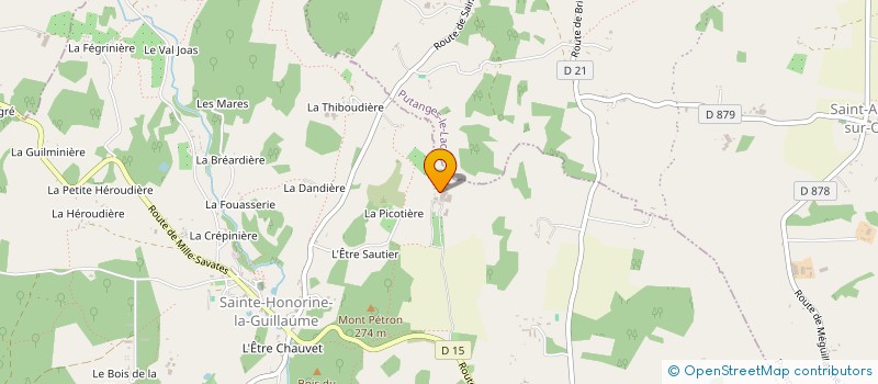 localisation de l'entreprise EARL LAURENCIERE à PUTANGES-LE-LAC