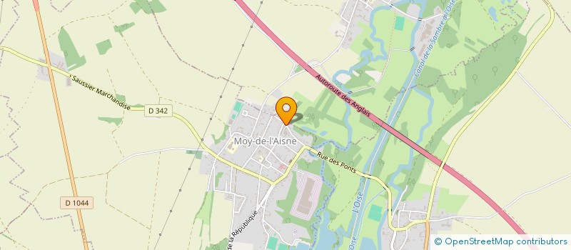 localisation de l'entreprise EARL LAURENT à MOY-DE-L'AISNE