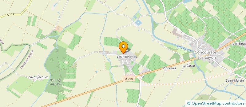 localisation de l'entreprise EARL LAURENT BELIARD  DOUE-EN-ANJOU