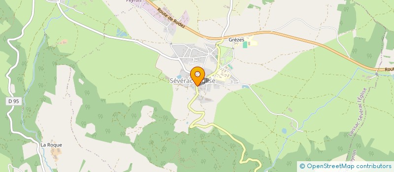 localisation de l'entreprise EARL LAURENT BOUBAL  LAISSAC-SEVERAC L'EGLISE