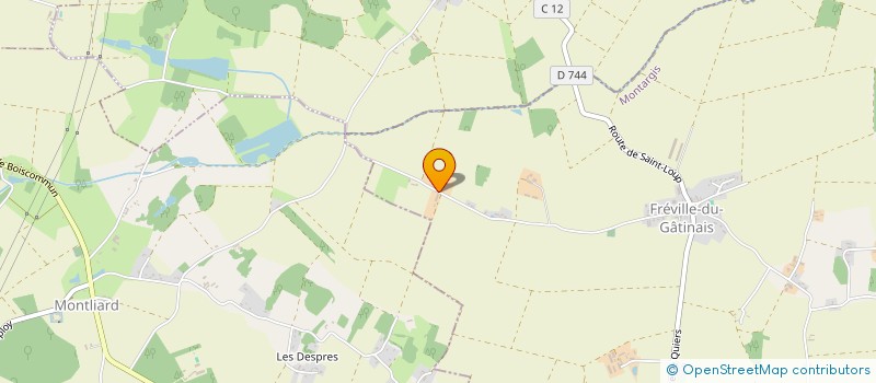 localisation de l'entreprise EARL LAURENT PELLETIER à FREVILLE-DU-GATINAIS