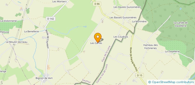 localisation de l'entreprise EARL LAURENT PEROCHON à NOYANT-VILLAGES