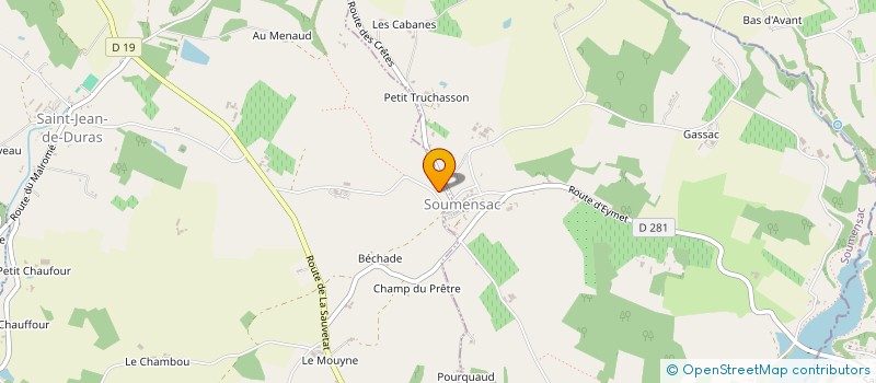 localisation de l'entreprise EARL LAURIQUE  LEVIGNAC-DE-GUYENNE