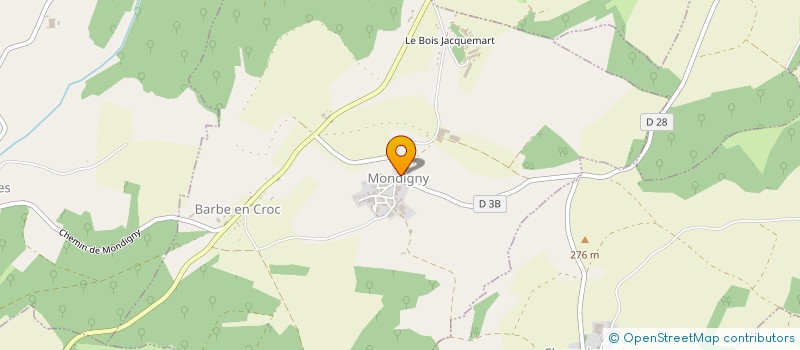 localisation de l'entreprise EARL LAVAL A.JM  MONDIGNY