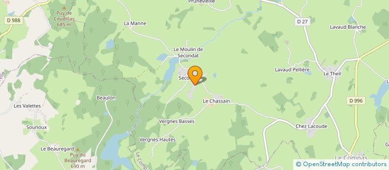 localisation de l'entreprise EARL LAVAUD à LE COMPAS