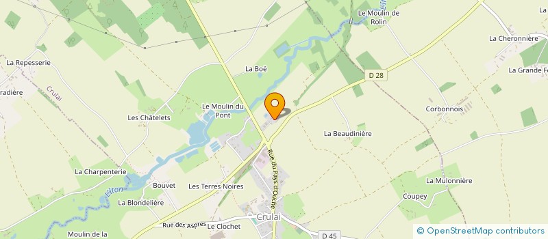 localisation de l'entreprise EARL LAVIE à CRULAI