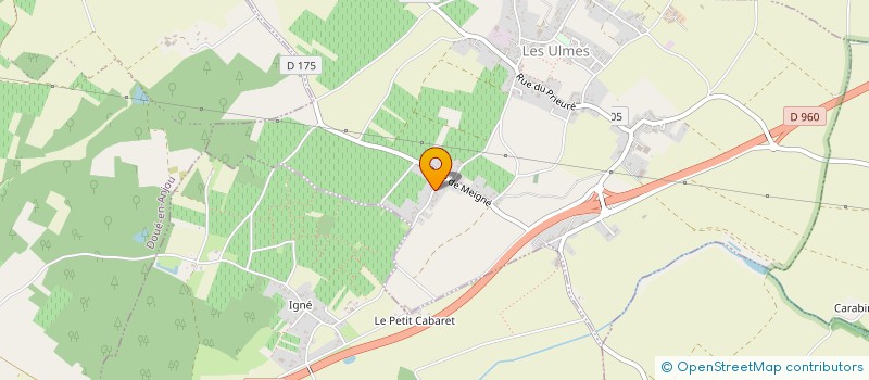 localisation de l'entreprise EARL LAVILLE - MORIN  LES ULMES