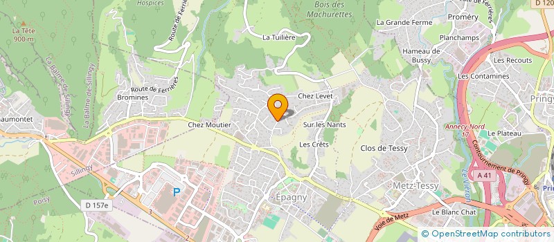 localisation de l'entreprise EARL LAVOREL - LA FERME D'EPAGNY  EPAGNY METZ-TESSY