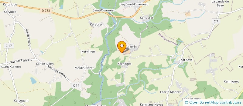 localisation de l'entreprise EARL LD4C  MOELAN SUR MER