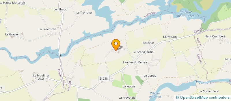 localisation de l'entreprise EARL LE BAILLIF à MAXENT
