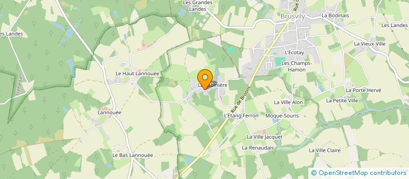 localisation de l'entreprise EARL LE BAS DU BOIS  PLUMAUDAN