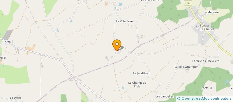 localisation de l'entreprise EARL LE BEAUJAUNE à LE MENE