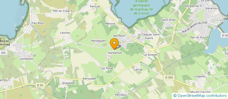 localisation de l'entreprise EARL LE BERRE KEVIN à CROZON