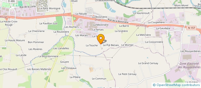 localisation de l'entreprise EARL LE BORDAGE à SERVON-SUR-VILAINE