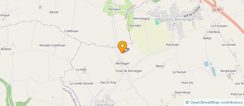 localisation de l'entreprise EARL LE BORGNE à RADENAC